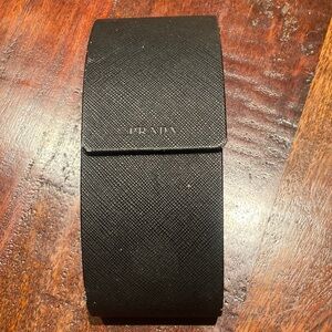 Prada Black eyeglasses Leather case